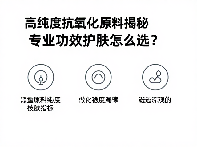 识别原料纯度与配方稳定性的关键指标