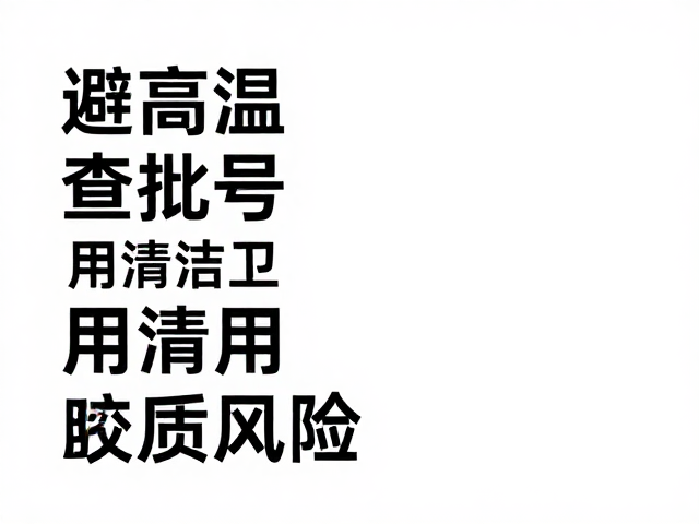 规范取用操作,降低变质风险