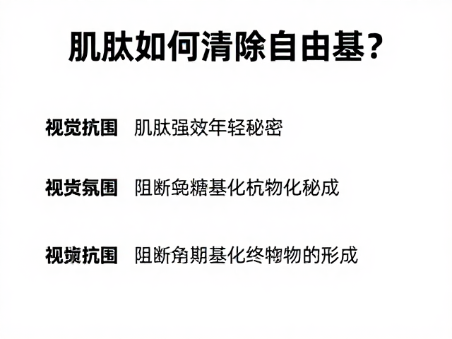 抗糖化作用:阻断晚期糖基化终产物的形成
