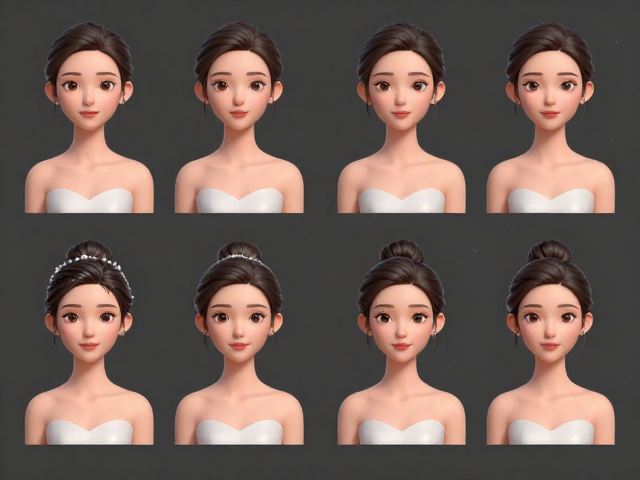 3D-6D多簇可选新娘跟妆造型，精准匹配新娘妆造人群需求