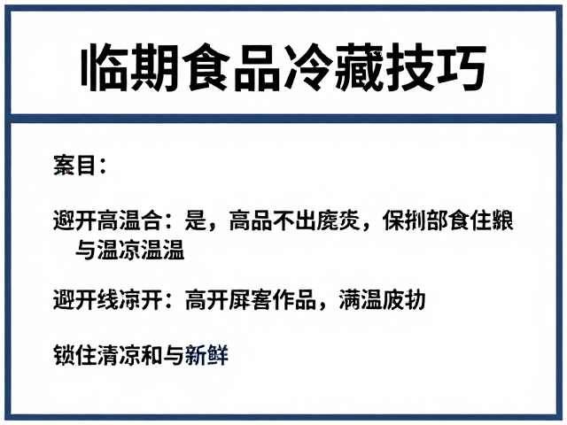 分区存储：避免交叉污染与温度波动