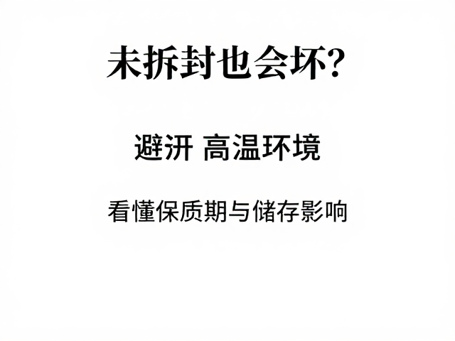 未拆封也会坏?避开高温环境,看懂保质期与储存影响