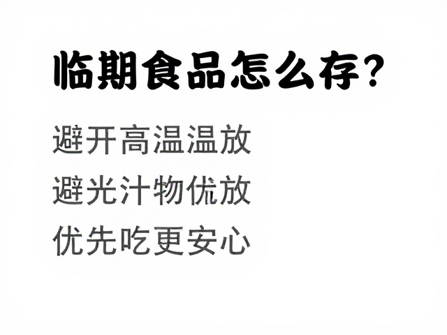 临期食品储存的核心原则:避光、控温与密封