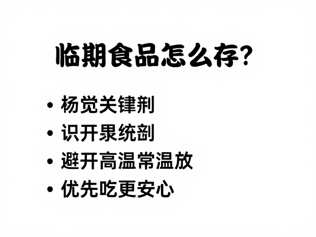 识别变质征象与科学食用判断
