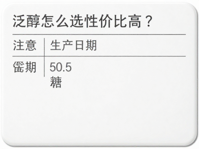 辨别真伪与规避劣质产品