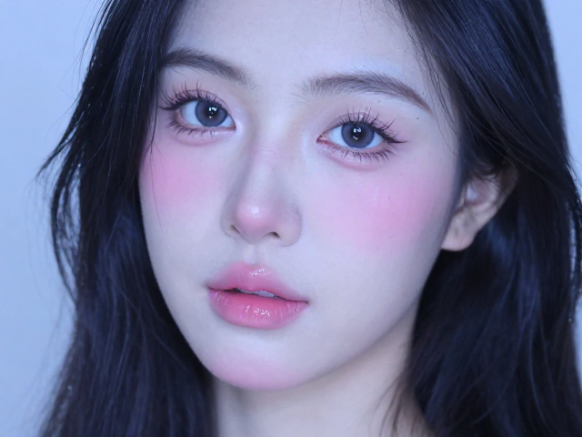 腮红与唇部色彩的呼应与氛围营造