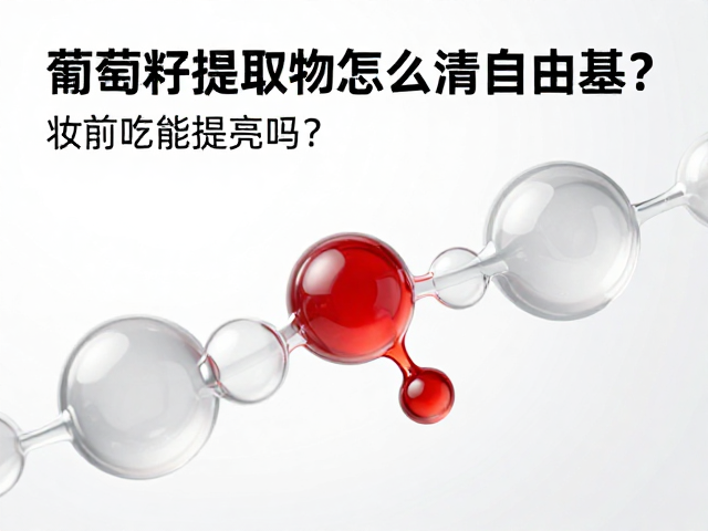 葡萄籽提取物怎么清自由基?妆前吃能提亮吗?