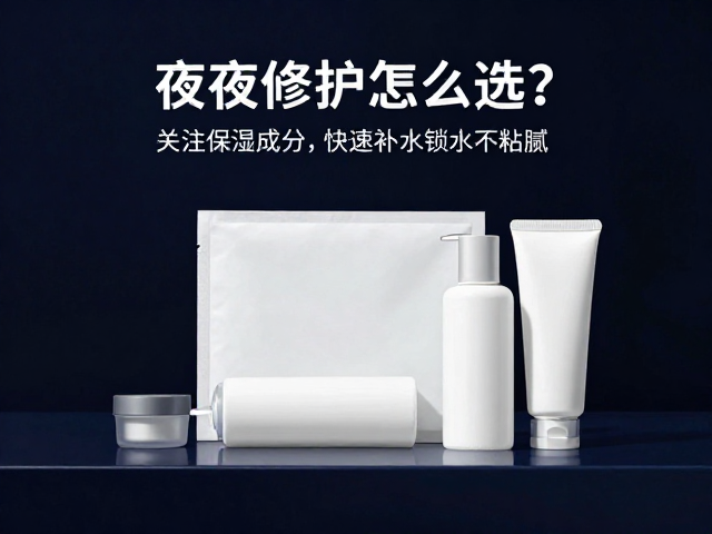 夜间修护怎么选?关注保湿成分,快速补水锁水不粘腻