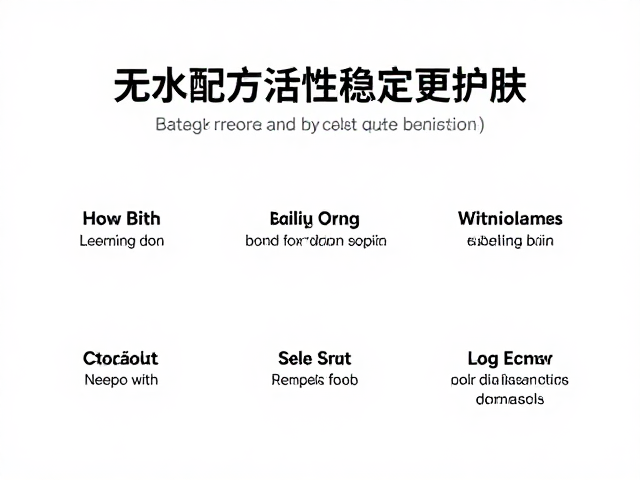无水配方改善干燥粗糙,成分活性稳定更护肤