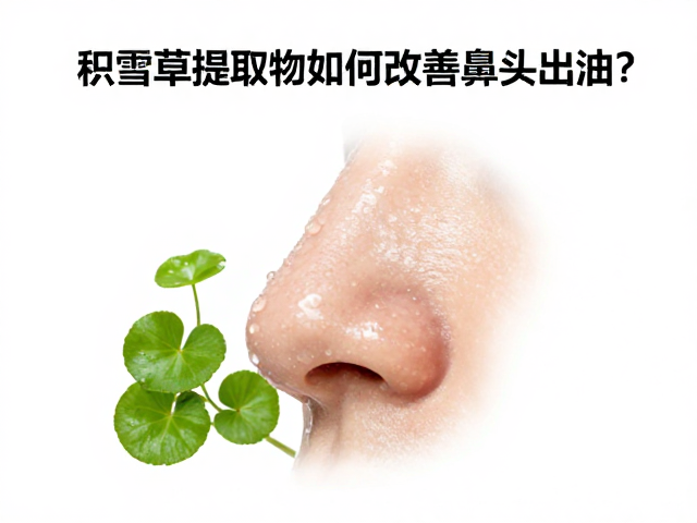 T区控油清爽,积雪草提取物如何改善鼻头出油?
