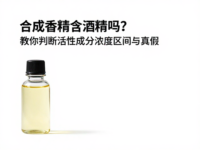 合成香精含酒精吗?教你判断活性成分浓度区间与真假