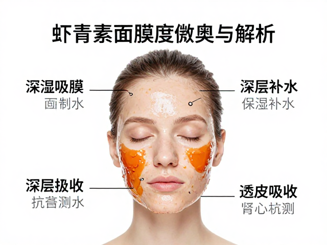 虾青素面膜短期密集护理,深层补水保湿效果实测与解析