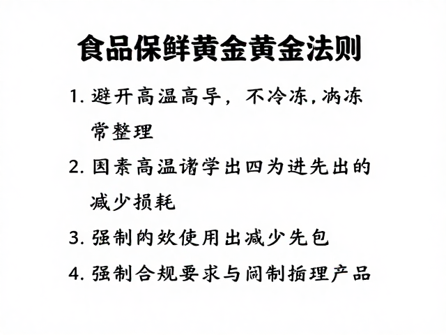 常整理:通过科学归类与先进先出减少损耗