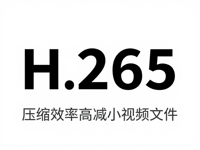H.265编码优势,高码率保细节,压缩效率高减小视频文件