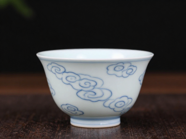 祥云纹公道杯,禅修茶会静心雅器,品味茶道禅意