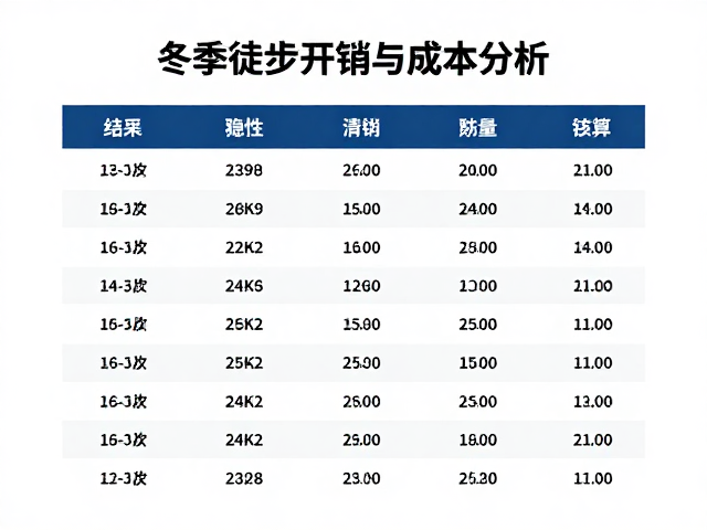 成本分析:装备清单与隐性开销的真实核算
