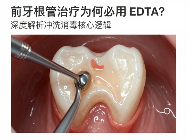 前牙根管治疗为何必用EDTA?深度解析冲洗消毒核心逻辑