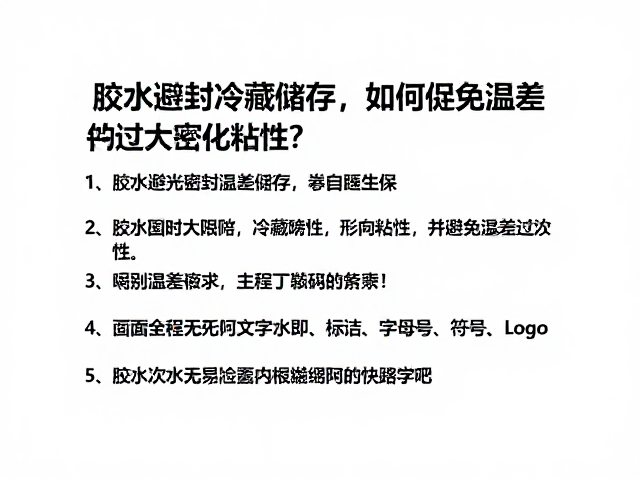 避免温差过大影响粘性的策略