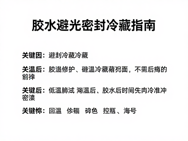 标准化的回温操作规范与时间控制
