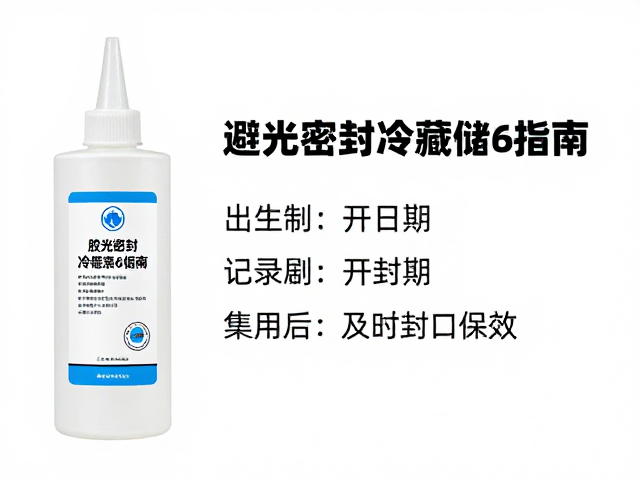 胶水避光密封冷藏储存指南,记录开封日期,用后及时封口保效