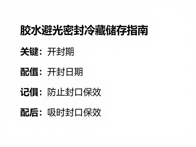 密封操作与防止挥发吸湿的关键细节