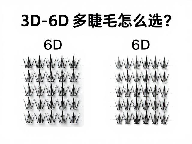 3D-6D多簇睫毛怎么选？轻盈柔软浓密放大，新手必看攻略