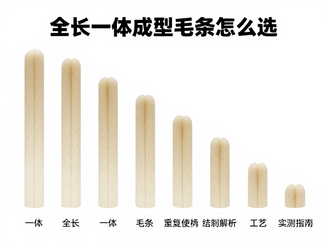 全长一体成型毛条怎么选？渐变长度与重复使用次数实测指南
