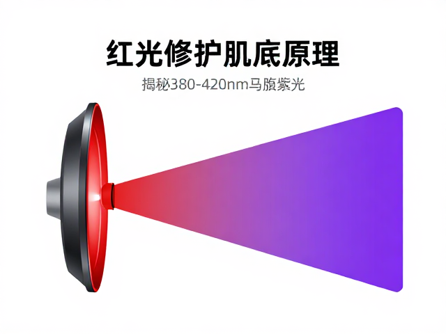 红光修护肌底原理，揭秘380-420nm紫光与光疗仪器光谱作用科普