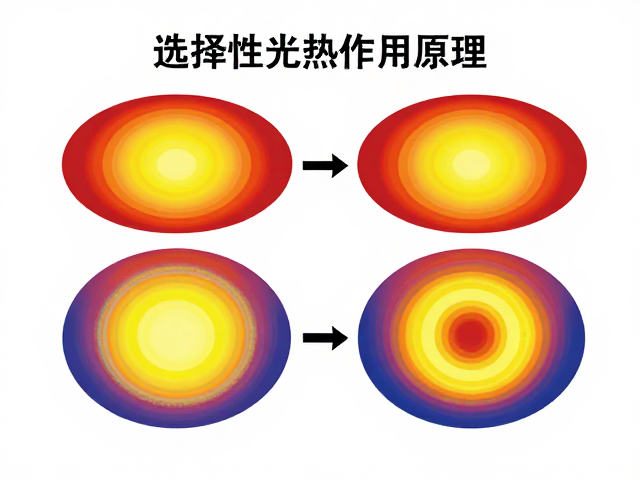 光斑大小与热损伤区域的关联
