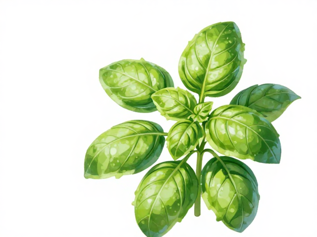绿茶罗勒植物插画,高颜值治愈系设计灵感与SEO优化指南