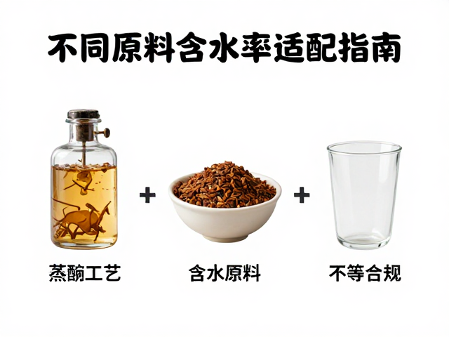 中等含水率原料的折中工艺选择