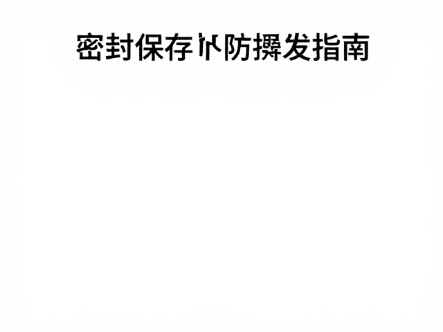 密封操作与日常使用规范