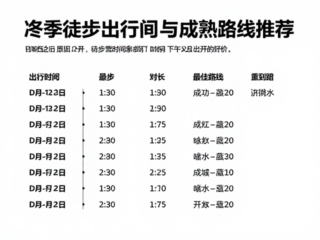 最佳出行时间的气象逻辑与日期选择