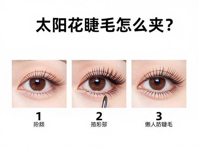 太阳花睫毛怎么夹？分1-2-3阶段药剂搭配，懒人告别频繁夹睫毛
