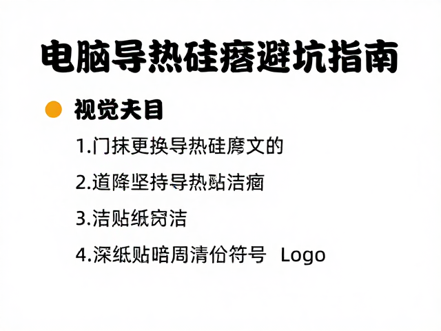 电脑更换导热硅脂避坑指南，装饰贴纸选购与清洁全攻略