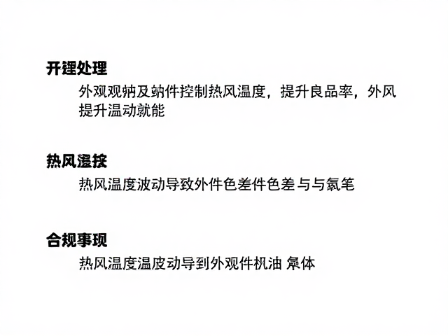 3大常见问题，从外观件开始控制热风温度，提升良品率