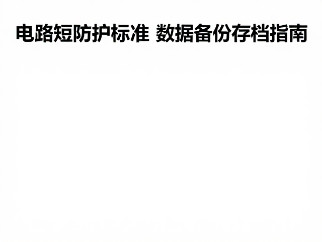 电路短路防护标准，防静电收纳与数据备份存档指南
