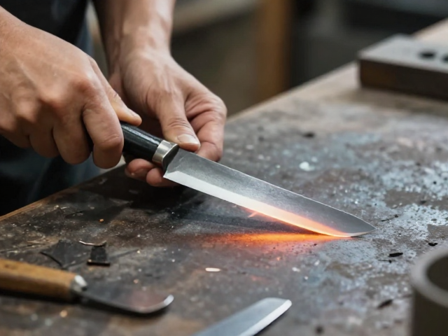 匠人工坊手工锻打刀具，为何需要坚持定期磨刀？
