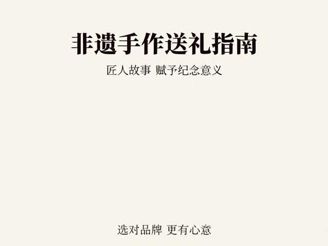 非遗手作送礼指南,匠人故事赋予纪念意义,选对品牌更有心意