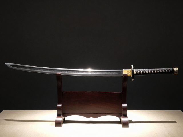 日本古刀复刻，大马士革纹博物馆级布展赏析