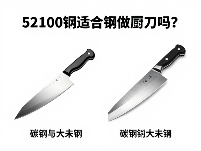 52100钢适合做厨刀吗?碳钢与粉末钢对比,选对钢材不踩坑