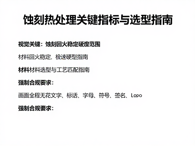 蚀刻回火稳定硬度范围,详解材料热处理关键指标与选型指南