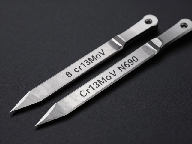 8Cr13MoV与N690对比,谁更锋利?高碳工具钢性能实测