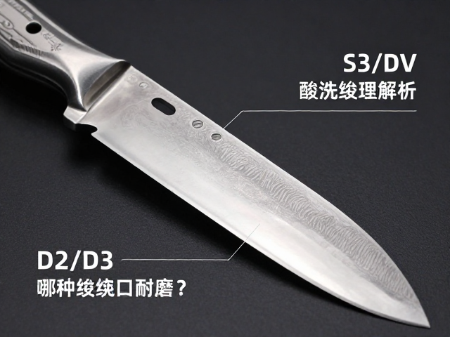 D2/D3与S30V对比,酸洗纹理工艺解析,哪种刀具钢更耐磨?