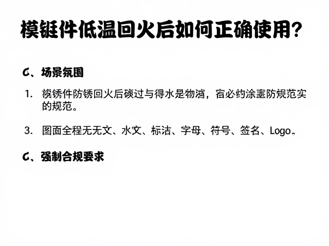 模锻件低温回火后如何正确使用?务必擦干防锈指南