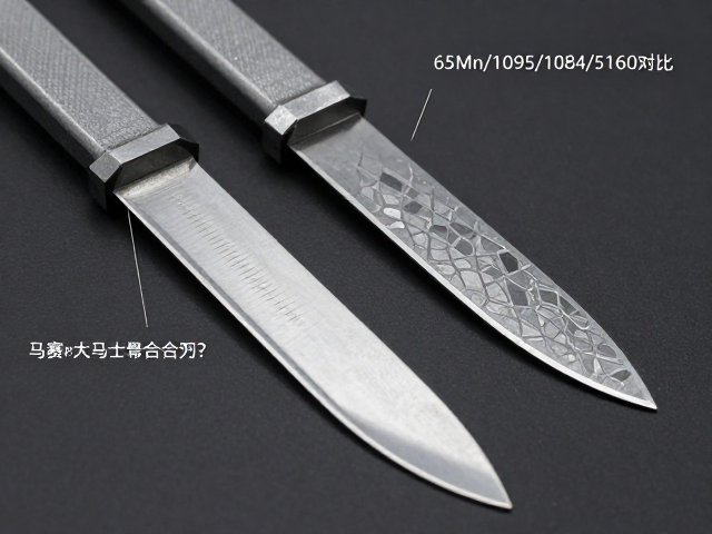 65Mn/1095/1084/5160钢材对比，马赛克大马士革复合刃怎么选？