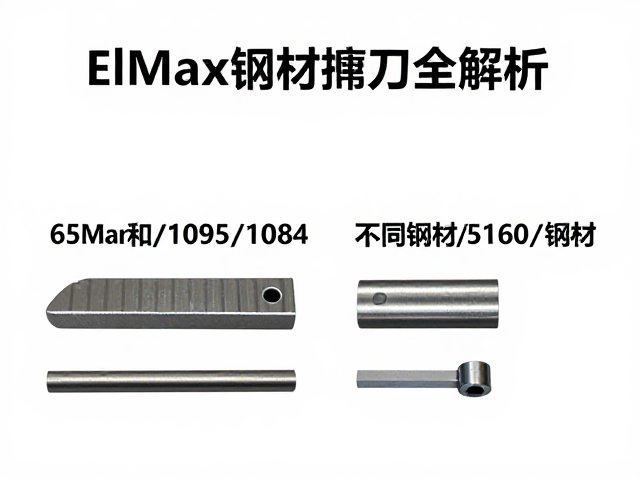 Elmax与65Mn/1095/1084/5160钢材对比,不同钢材如何磨刀全解析
