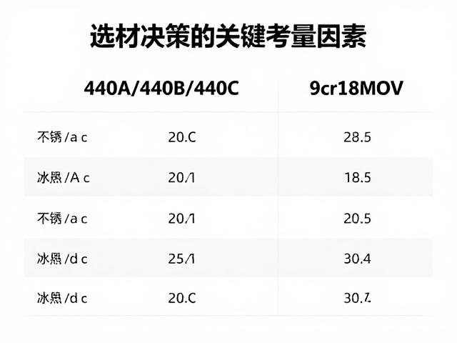 440A/440B/440C与9Cr18MOV价格对比,不锈钢怎么选?