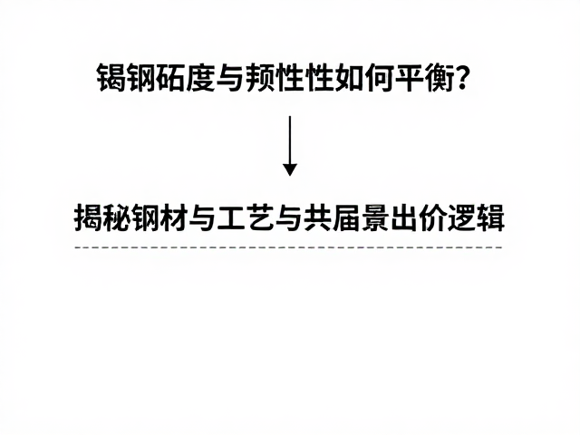 钨钢硬度与韧性如何平衡?揭秘钢材与工艺共同定价逻辑