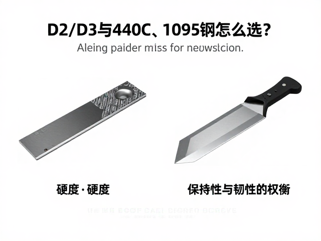 D2/D3与440C、1095钢怎么选?刀具钢材性能对比与选购指南